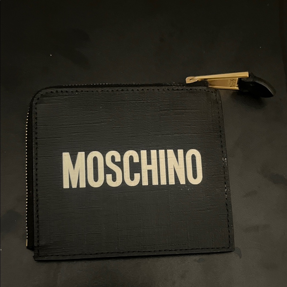 Moschino Black Teddy Bear Warrior Coin Bag